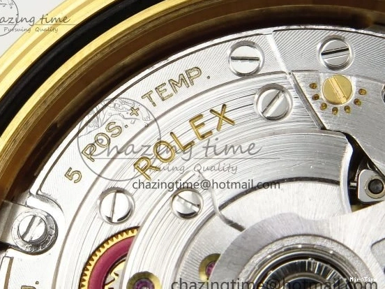 MiroTime 0105 WrinkleFree DayDate 40 228238 ARF 904L Steel YG Crystal Diamonds Bezel on President Bracelet VR 1550